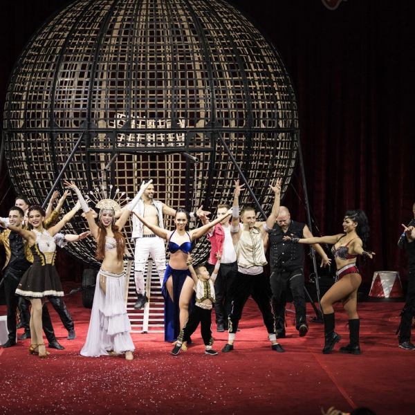 a group of people posing for a picture