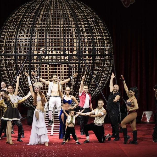 a group of people posing for the camera